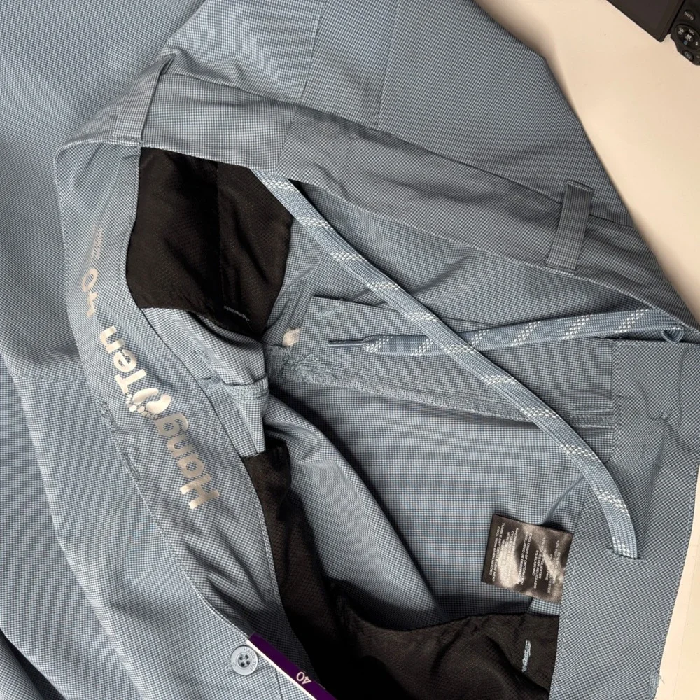 NWT Hang‎ Ten Mens 40 Blue Hybrid Performance Shorts Stretch Quick Dry